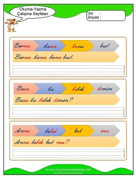 B sesi Çalışma Sayfaları